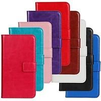 For Samsung Galaxy Case Flip Case Full Body Case Solid Color PU Leather Samsung Ace 3