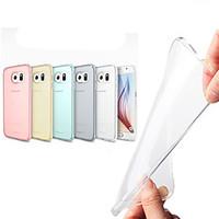 For Samsung Galaxy Case Transparent Case Back Cover Case Solid Color TPU Samsung S6