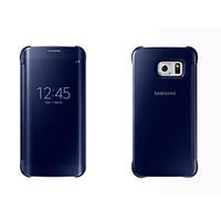 For Samsung Galaxy Case with Windows / Auto Sleep/Wake / Mirror / Flip Case Full Body Case Solid Color PC for SamsungS7 edge / S7 / S6