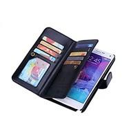 For Samsung Galaxy Note5 Wallet Case Card Holder Magnetic Case Full Body Cover Hard PU Leather for Note 4 NOTE3