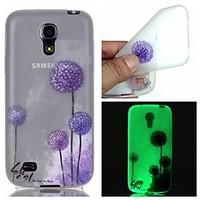 For Samsung Galaxy Case Glow in the Dark Case Back Cover Case Dandelion TPU Samsung S6 edge plus / S6 / S5 / S4 Mini / S3