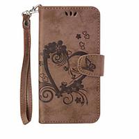 For Wallet / Card Holder / with Stand / Embossed Case Full Body Case Heart Hard PU Leather Motorola MOTO G4 / Moto G4 Plus