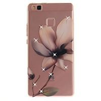 for huawei p8 p9 case cover magnolia flower pattern hd painted drill t ...