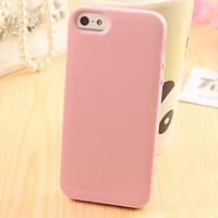 For iPhone 5 Case Other Case Back Cover Case Solid Color Soft TPU iPhone SE/5s/5