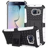 For Samsung Galaxy S7 edge case Tire Hybrid TPU PC Hard Shockproof Kick Stand Cover Galaxy S6 S5 S4 Mini Edge Plus