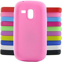 For Samsung Galaxy Case Shockproof Case Back Cover Case Solid Color Silicone Samsung S3 Mini
