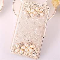 For Samsung Galaxy Case Card Holder / Rhinestone / with Stand / Flip Case Full Body Case 3D Cartoon PU Leather SamsungTrend Duos / Trend