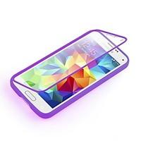 For Samsung Galaxy Case Transparent Case Full Body Case Solid Color TPU Samsung S5