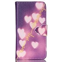 For Samsung Galaxy Case Card Holder / Wallet / with Stand / Flip Case Full Body Case Heart PU Leather SamsungS6 edge plus / S6 / S5 Mini