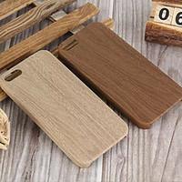 For iPhone 7 Plus Wood Grain TPU Soft Shell Back Cover Case for iPhone 5/5S