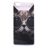 for huawei case p8 lite pattern case back cover case cat soft tpu huaw ...