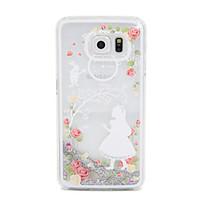 For Samsung Galaxy Case Flowing Liquid Case Back Cover Case Cartoon PC Samsung S6 edge / S6