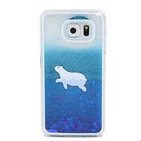 For Samsung Galaxy Case Flowing Liquid Case Back Cover Case Cartoon PC Samsung S6 edge / S6