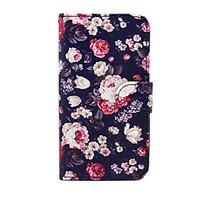 For Samsung Galaxy Case Card Holder / Wallet / with Stand / Flip Case Full Body Case Flower PU Leather Samsung S5 Mini / S4 Mini / S3 Mini