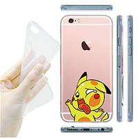 For iPhone 7 MAYCARI Knocking on the Windows Transparent TPU Back Case for iPhone 6s 6 Plus