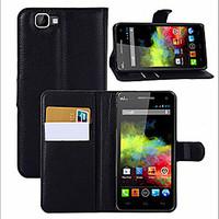 For Wiko Case Card Holder / Wallet / with Stand / Flip Case Full Body Case Solid Color Hard PU Leather Wiko