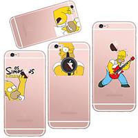 For iPhone 7 MAYCARIThe Handsome Simpson TPU Back Case for iPhone 6/iphone 6S