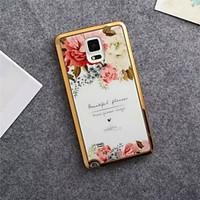 for samsung galaxy note pattern case back cover case flower tpu samsun ...