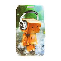 For Huawei Case / P8 / P8 Lite with Stand / Flip Case Full Body Case Cartoon Hard PU Leather HuaweiHuawei P8 / Huawei P8 Lite / Huawei P7