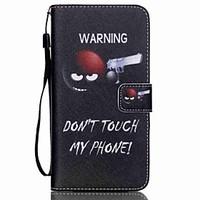 For Samsung Galaxy Case Wallet / Card Holder / with Stand / Flip Case Full Body Case Word / Phrase PU Leather SamsungS6 edge plus / S6