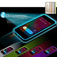 For iPhone 5 Case LED Flash Lighting / Transparent Case Back Cover Case Solid Color Soft TPU iPhone SE/5s/5