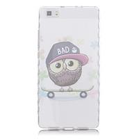 For Huawei Case / P9 / P9 Lite / P8 / P8 Lite Transparent Case Back Cover Case Owl Soft TPU HuaweiHuawei P9 / Huawei P9 Lite / Huawei P8