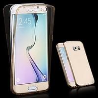 For Samsung Galaxy Case Transparent Case Full Body Case Solid Color TPU Samsung S6 edge plus / S6 edge / S6