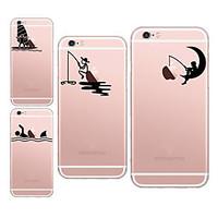 For iPhone 7 MAYCARIGoing Angling Soft Transparent TPU Back Case for iPhone 6/iphone 6S