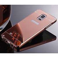 For Samsung Galaxy Note Plating Case Back Cover Case Solid Color Metal Samsung Note 5 / Note 4 / Note 3 / Note 2
