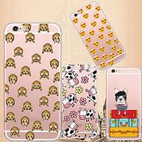 For iPhone 7 MAYCARICollecion of Emoji Soft Transparent TPU Back Case for iPhone5/iPhone 5S