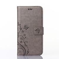 For Nokia Case Wallet / Card Holder / with Stand Case Full Body Case Butterfly Hard PU Leather Nokia Nokia Lumia 535