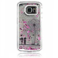 For Samsung Galaxy Case Flowing Liquid Case Back Cover Case Dandelion PC Samsung S6 edge / S6 / S5 / S4