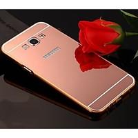 For Samsung Galaxy Case Plating / Mirror Case Back Cover Case Solid Color Acrylic Samsung A8 / A7 / A5 / A3
