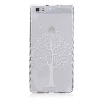 For Huawei Case / P8 / P8 Lite Pattern Case Back Cover Case Tree Soft TPU Huawei Huawei P8 / Huawei P8 Lite
