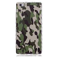 For Huawei Case / P8 / P8 Lite Shockproof Case Back Cover Case Camouflage Color Soft TPU Huawei Huawei P8 / Huawei P8 Lite