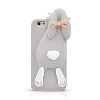 For iPhone 7 Plus 3D Cartoon Bunny Silicone Back Case for iPhone 6s 6 Plus