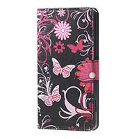 For Huawei Case / P9 / P8 / P8 Lite Card Holder / Wallet / with Stand Case Full Body Case Butterfly Hard Genuine Leather HuaweiHuawei P9