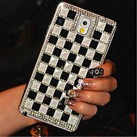 for samsung galaxy note rhinestone case back cover case geometric patt ...