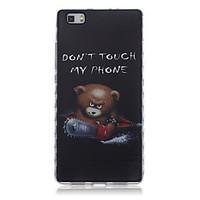 For Huawei Case / P9 / P9 Lite / P8 / P8 Lite Ultra-thin Case Back Cover Case Word / Phrase Soft TPU HuaweiHuawei P9 / Huawei P9 Lite /