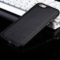 For iPhone 7 Plus The New Luxury Leather Back and Metal Frame Phone Case for iPhone 5 /5S