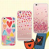 For iPhone 5 Case Transparent / Pattern Case Back Cover Case Heart Soft TPU iPhone SE/5s/5