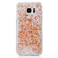 for Samsung Galaxy S8 Plus Sparkling Gold Foil Soft TPU Bling Gold Sequins Lovely Girls Back Cover For Galaxy S7 S7 Edge S5 S6 S6 Edge S6 Edge