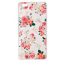 for huawei case p8 lite imd case back cover case flower soft tpu huawe ...