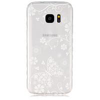 for samsung galaxy case transparent case back cover case butterfly tpu ...