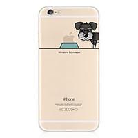 For iPhone 6 Case / iPhone 6 Plus Case Transparent / Pattern Case Back Cover Case Playing with Apple Logo Soft TPUiPhone 6s Plus/6 Plus /