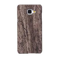 For Samsung Galaxy Case Pattern Case Back Cover Case Wood Grain PU Leather Samsung A5(2016) / A3(2016)