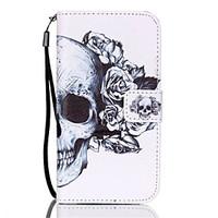 For Samsung Galaxy S7 Edge Wallet / Card Holder / with Stand / Flip Case Full Body Case Skull PU Leather Samsung S7 edge / S7