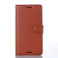 For Sony Case / Xperia X / Xperia XA Card Holder / Wallet / with Stand / Flip Case Full Body Case Solid Color Hard PU Leather for Sony