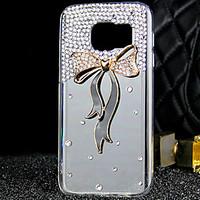 for samsung galaxy s7 edge rhinestone transparent case back cover case ...