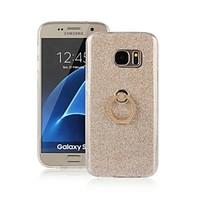 For Samsung Galaxy S7 Edge with Stand / Ring Holder Case Back Cover Case Glitter Shine TPU Samsung S7 edge / S7 / S6 edge / S6 / S5 / S3